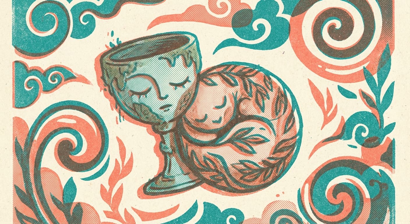 Planimal: mossy-napping-goblet