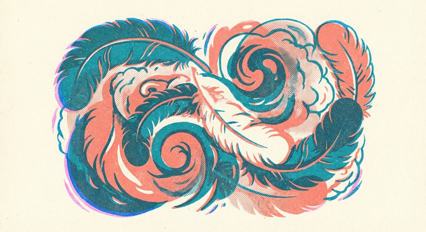 Planimal: woolly-coalescing-feather