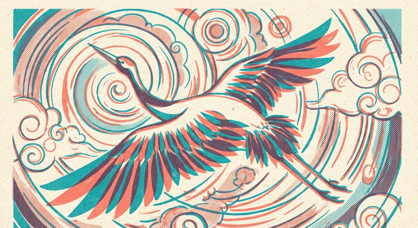 Planimal: swirling-whistling-crane